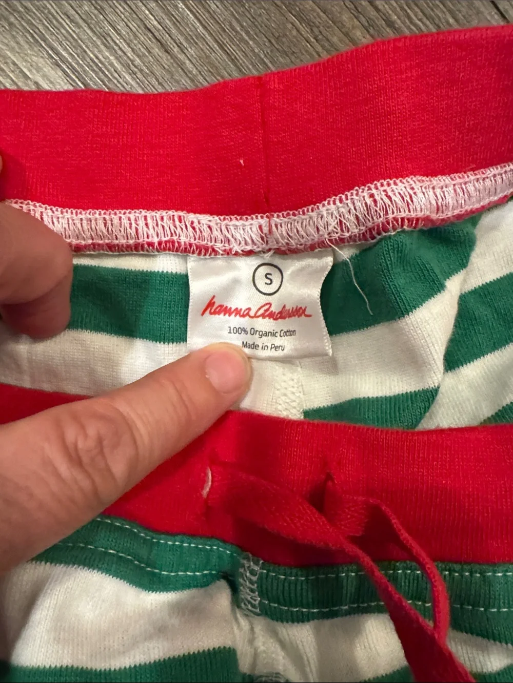 Hanna Andersson Striped Long John Joggers Pajamas. Unisex S. Like New!❤️💚 - Picture 2 of 3